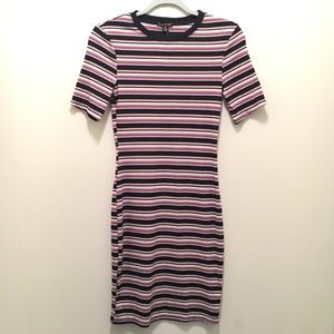 Navy Stripe Bodycon Dress